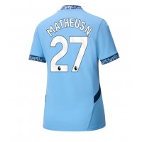 Billiga Manchester City Matheus Nunes #27 Hemma fotbollskläder Dam 2024-25 Kortärmad